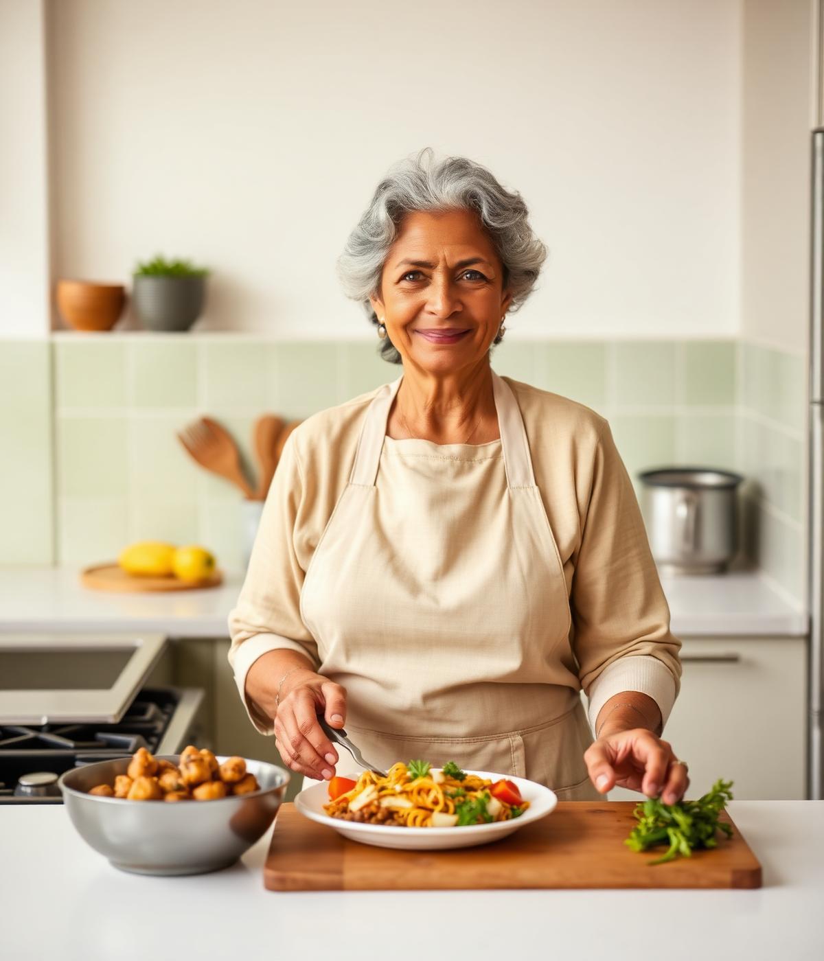 Anita in her kitchen